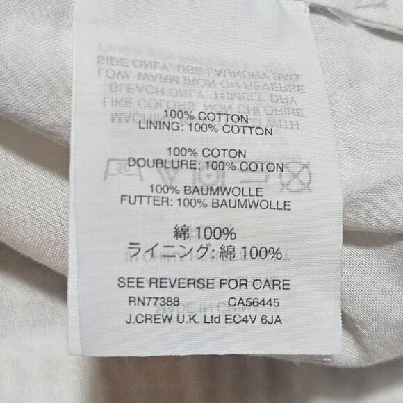 J. Crew Womens White Textured Bell Sleeve Dress Size 4 Cotton - Picture 11 of 16